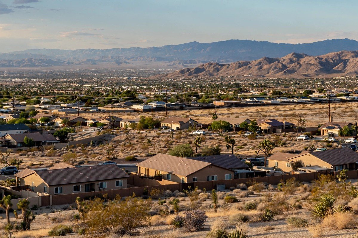 Victorville California high desert skyline, Nova slab leak service area