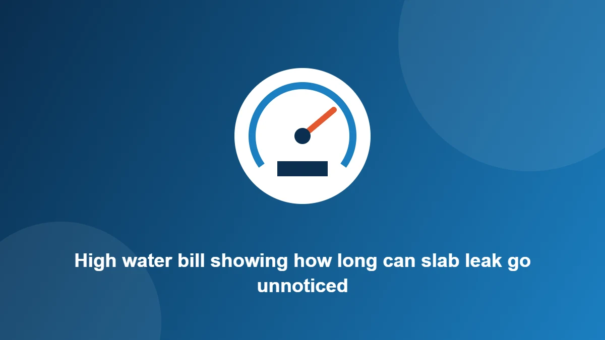 Illustration: High water bill showing how long can slab leak go unnoticed