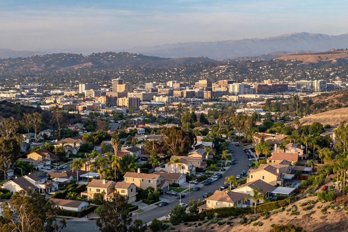 Westlake Village city skyline, slab leak service area