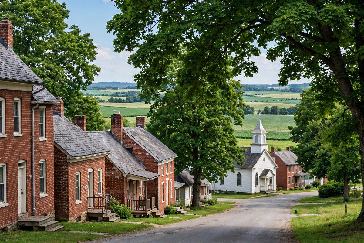 Skyline and neighborhoods of York New Salem, Pennsylvania